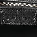Balenciaga Agneau Arena Mini Le Cagole Duffle Crossbody Bag Black