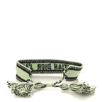Christian Dior Woven Cotton J'Adior Friendship Bracelet Green
