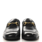 Gucci Goatskin Mens Horsebit Loafers 8.5 Black
