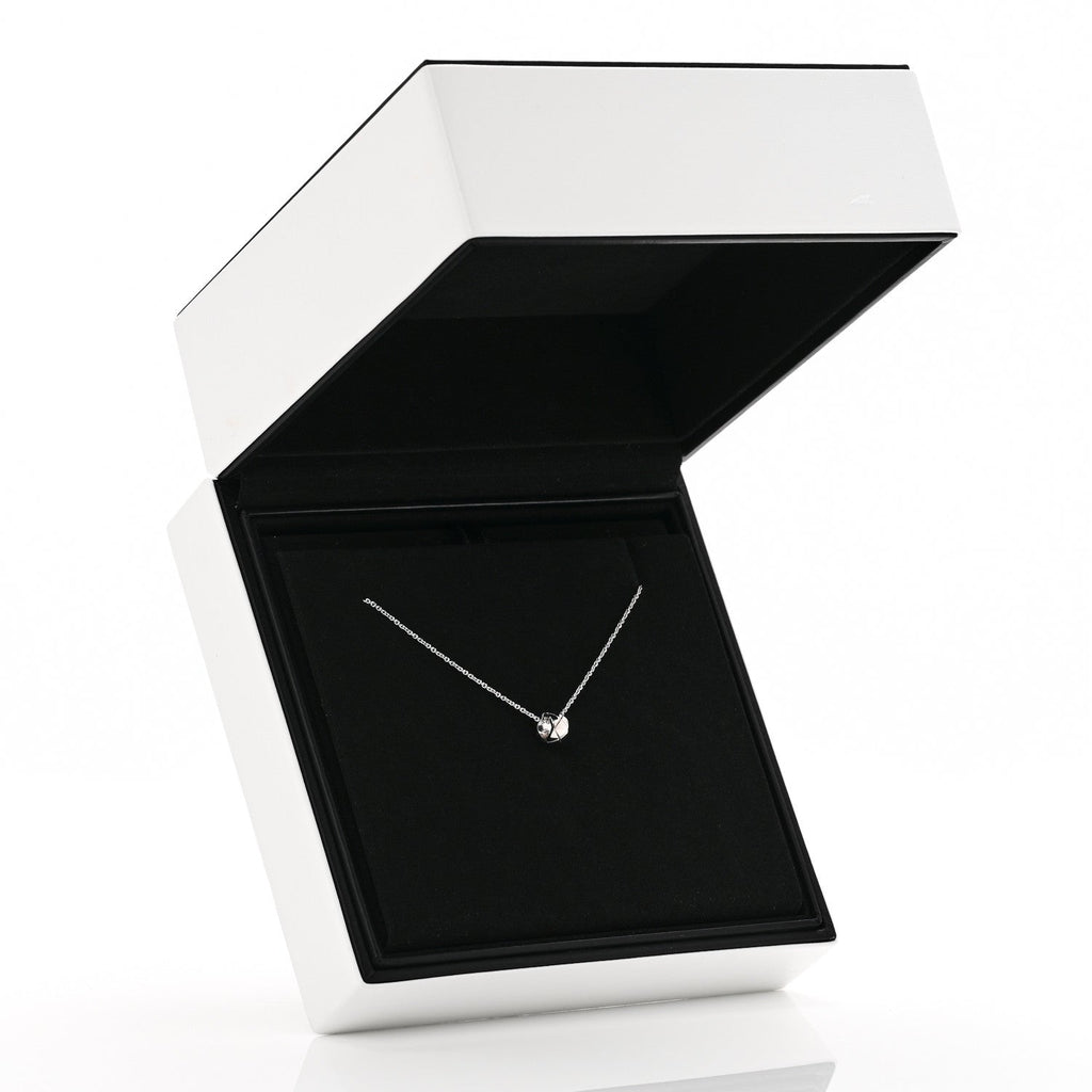 Chanel 18K White Gold Coco Crush Pendant Necklace