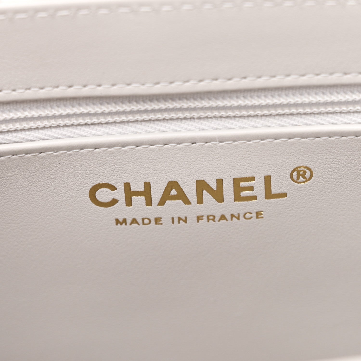 Chanel Shiny Aged Calfskin Quilted Nano Kelly Shopper Light Grey