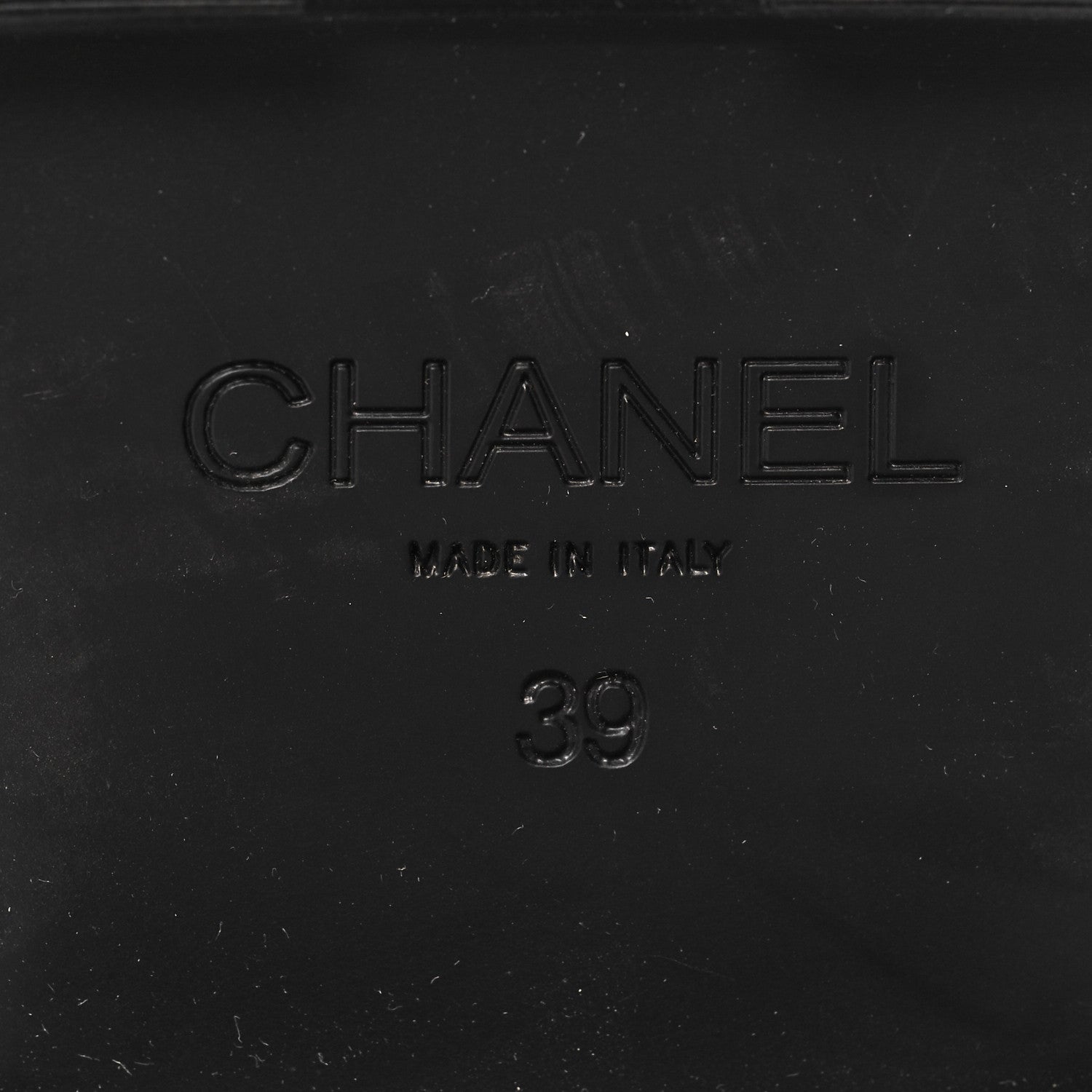 Chanel Calfskin Metal CC Loafers 39 Black