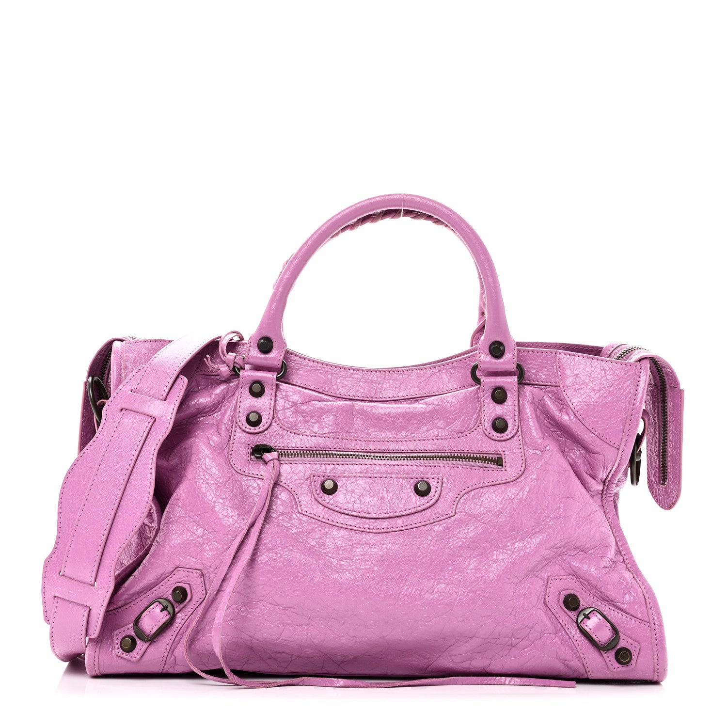 Balenciaga Agneau Classic Hardware City Rose Berlingot