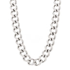 Christian Dior Metal CD Icon Chain Link Necklace Silver