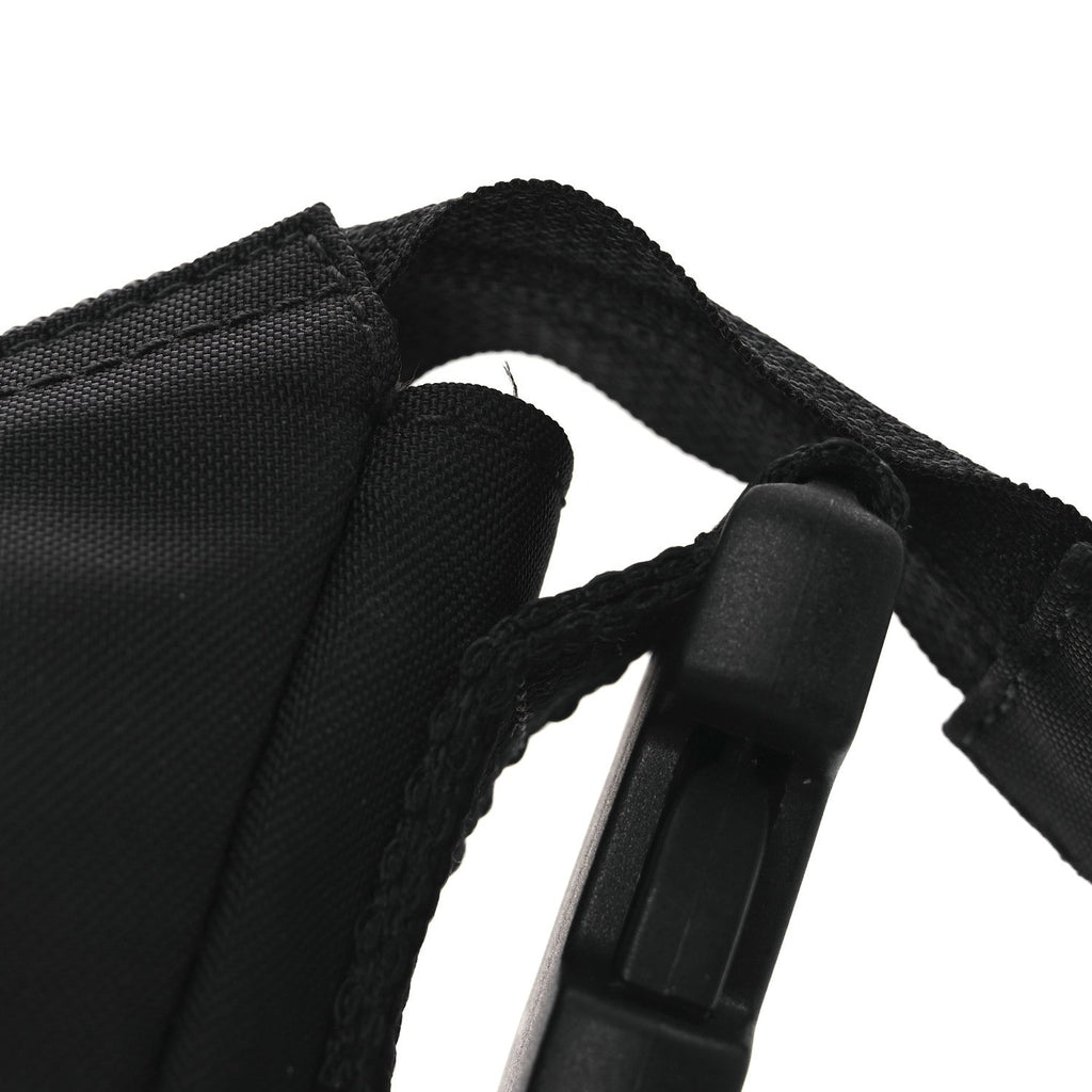 Balenciaga Recycled Sport Nylon Logo Embroidered Wheel Sling Bag Black Pink