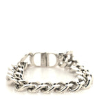 Christian Dior Brass CD Icon Chain Bracelet M Silver