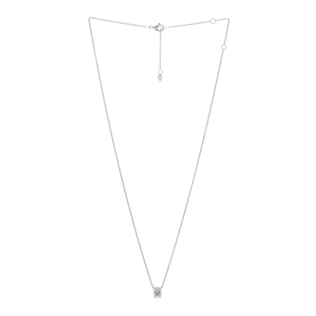 Chanel 18K White Gold Coco Crush Pendant Necklace