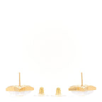 Chanel Pearl Crystal CC Star Earrings Gold