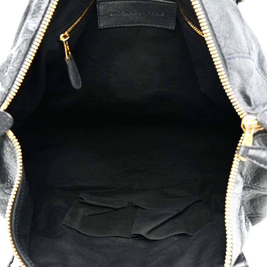 Balenciaga Agneau Giant 12 Gold Hardware Work Anthracite