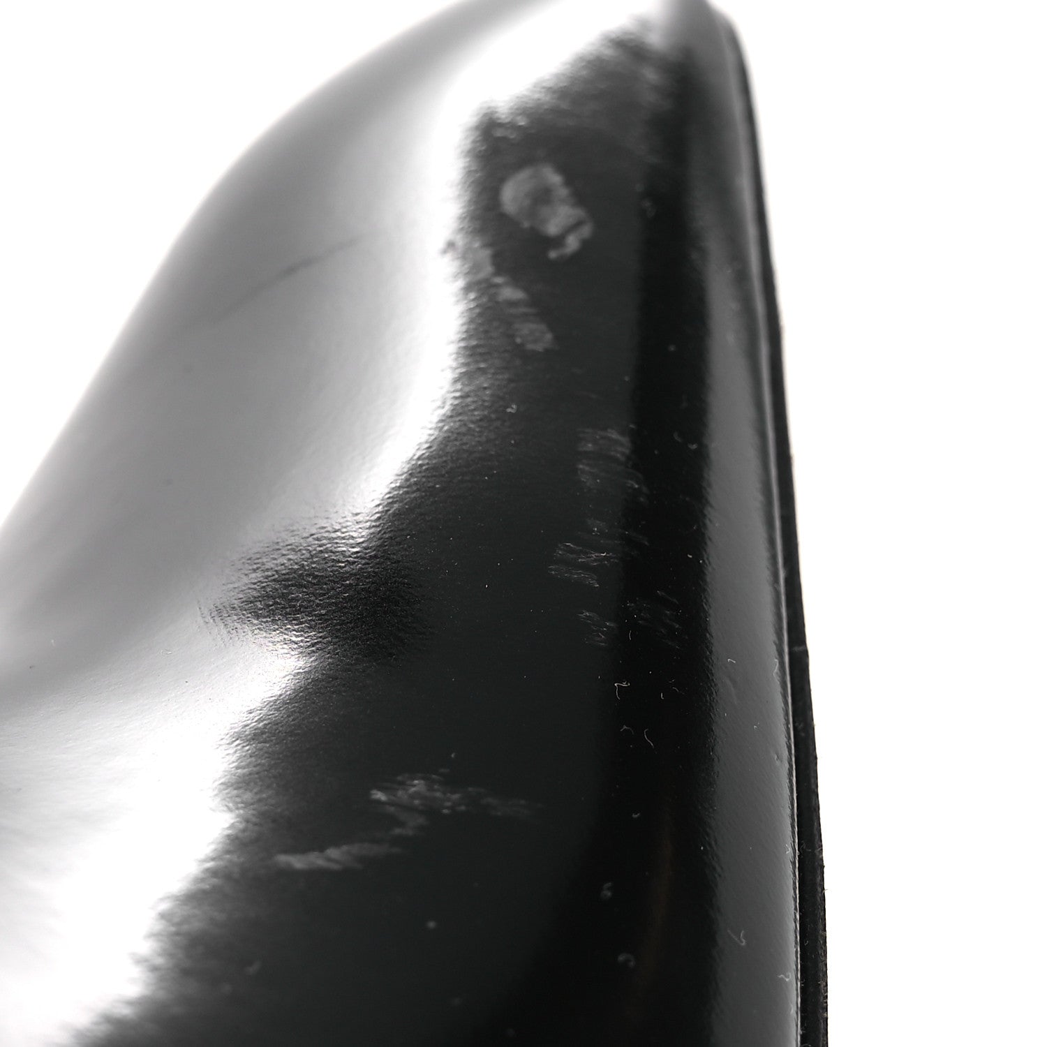 Saint Laurent Glazed Calfskin Auteuil 105mm Zip Boots 38 Black