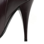 Saint Laurent Calfskin Kiki 110mm Over The Knee Boots 36.5 Dark Violet