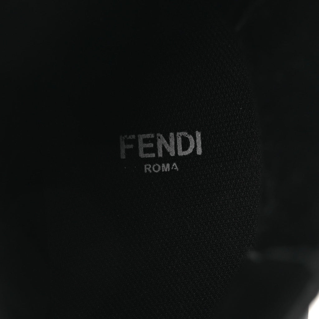 Fendi Calfskin Rubber Fendi Force Chelsea Boots 36 Black