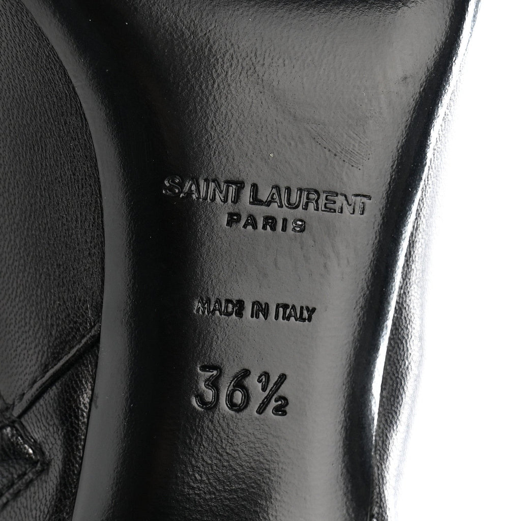 Saint Laurent Nappa Vendome Loulou Ankle Zip Boot 36.5 Black