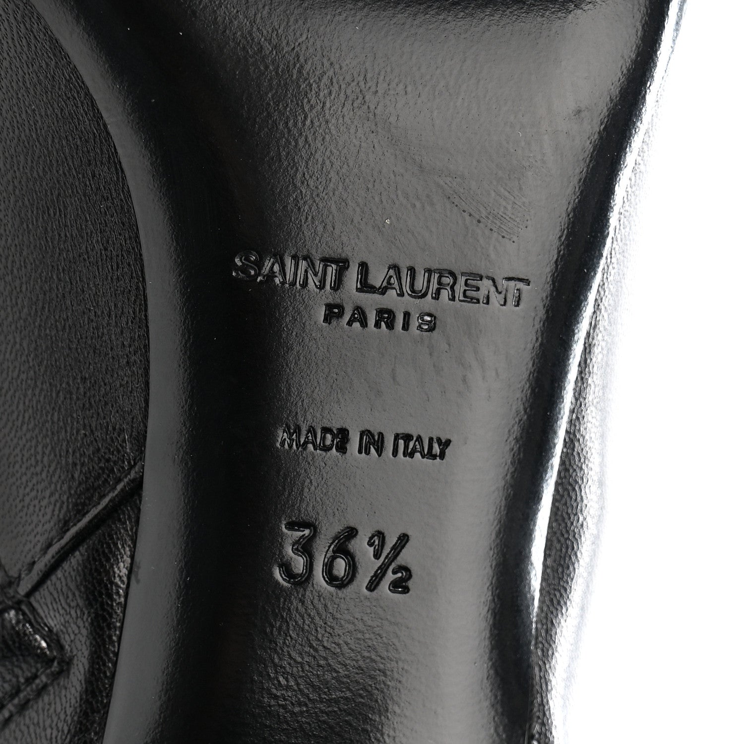 Saint Laurent Nappa Vendome Loulou Ankle Zip Boot 36.5 Black