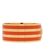 Gucci X ADIDAS Metal Enamel Cuff Bracelet S Orange