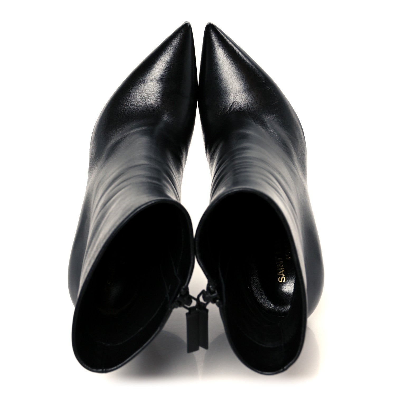 Saint Laurent Nappa Vendome Opyum 110 Ankle Boots 39.5 Black