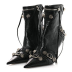 Balenciaga Agneau Arena Cagole 70mm Ankle Boots 37 Black