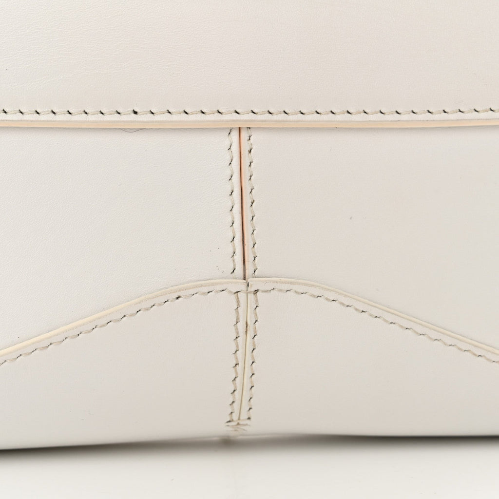 Balenciaga Box Calfskin Small XX Flap Stretch Bag White