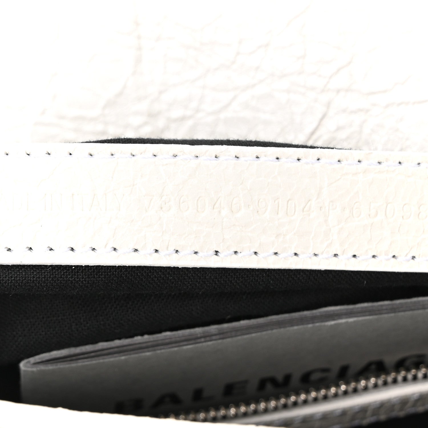 Balenciaga Agneau Arena Small Neo Cagole City Handbag Optic White
