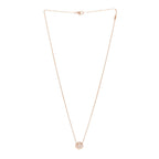 Christian Dior 18K Rose Gold Diamond Small Rose Couture Pave Pendant Necklace