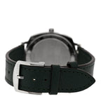 Gucci Stainless Steel Calfskin 35mm Grip Quartz Watch Black