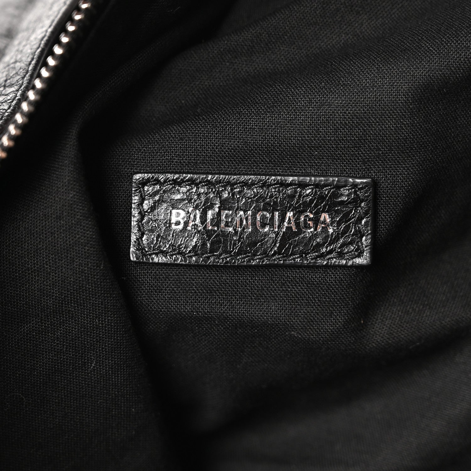 Balenciaga Agneau Arena Superbusy Large Sling Zip Shoulder Bag Black