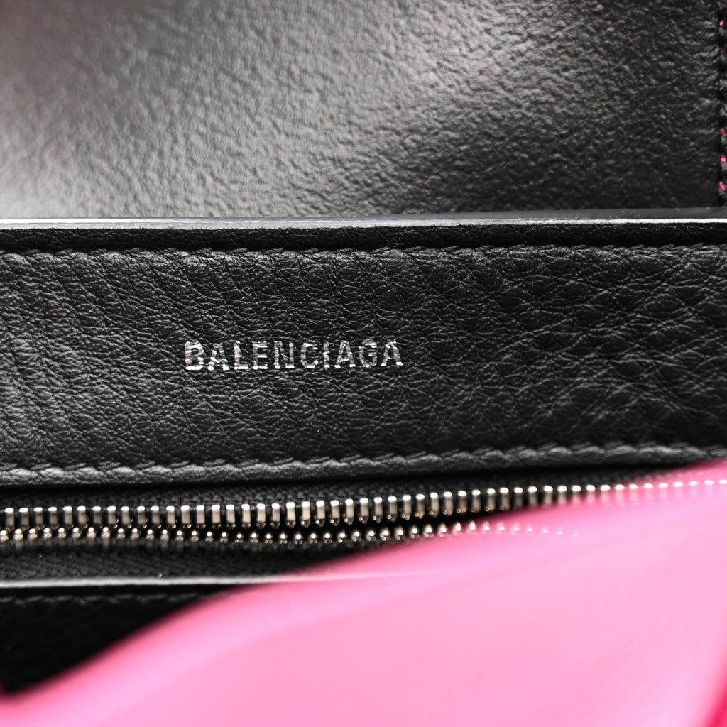 Balenciaga Calfskin XXS Everyday Tote Rose Magenta Black