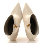 Fendi Nappa Fendi First 95mm Pointed Booties 39.5 White