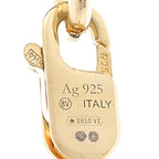 Bottega Veneta 18K Yellow Gold Sterling Silver Link Necklace Gold