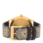 Gucci Stainless Steel Canvas 38mm G-Timeless GG Supreme Bee Quartz Watch Brown