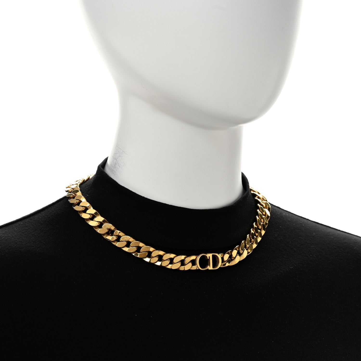 Christian Dior Danseuse Etoile Chain Choker Necklace Gold