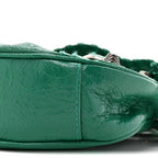 Balenciaga Agneau Arena Le Cagole Shoulder Bag XS Jade