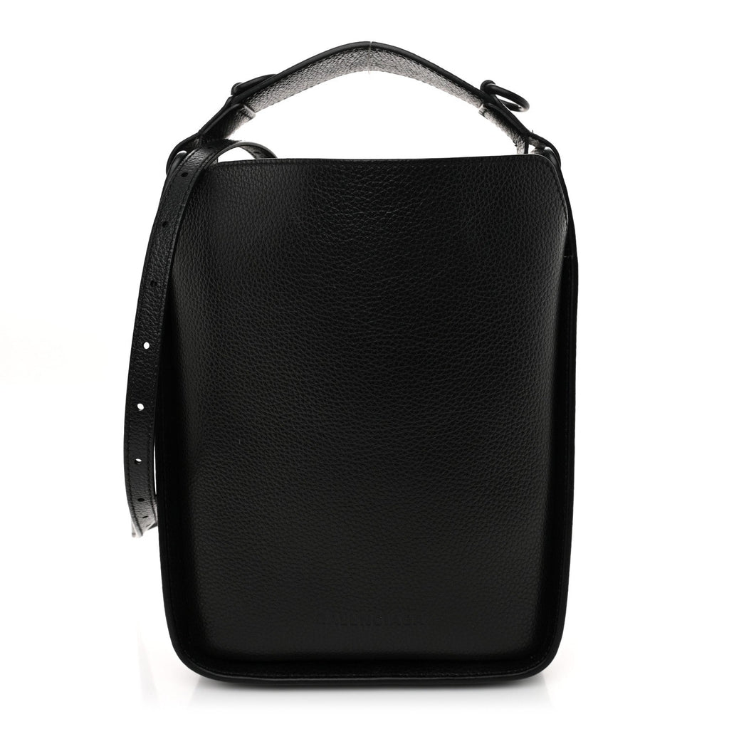 Balenciaga Calfskin Logo XS Tool 2.0 North-South Tote Black