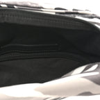 Balenciaga Distressed Nylon Canvas Camo Logo Explorer Beltpack Black White Gray
