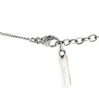 Saint Laurent Metal Heart Necklace Silver