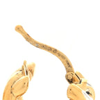 Bottega Veneta Sterling Silver Hoop Earrings Gold