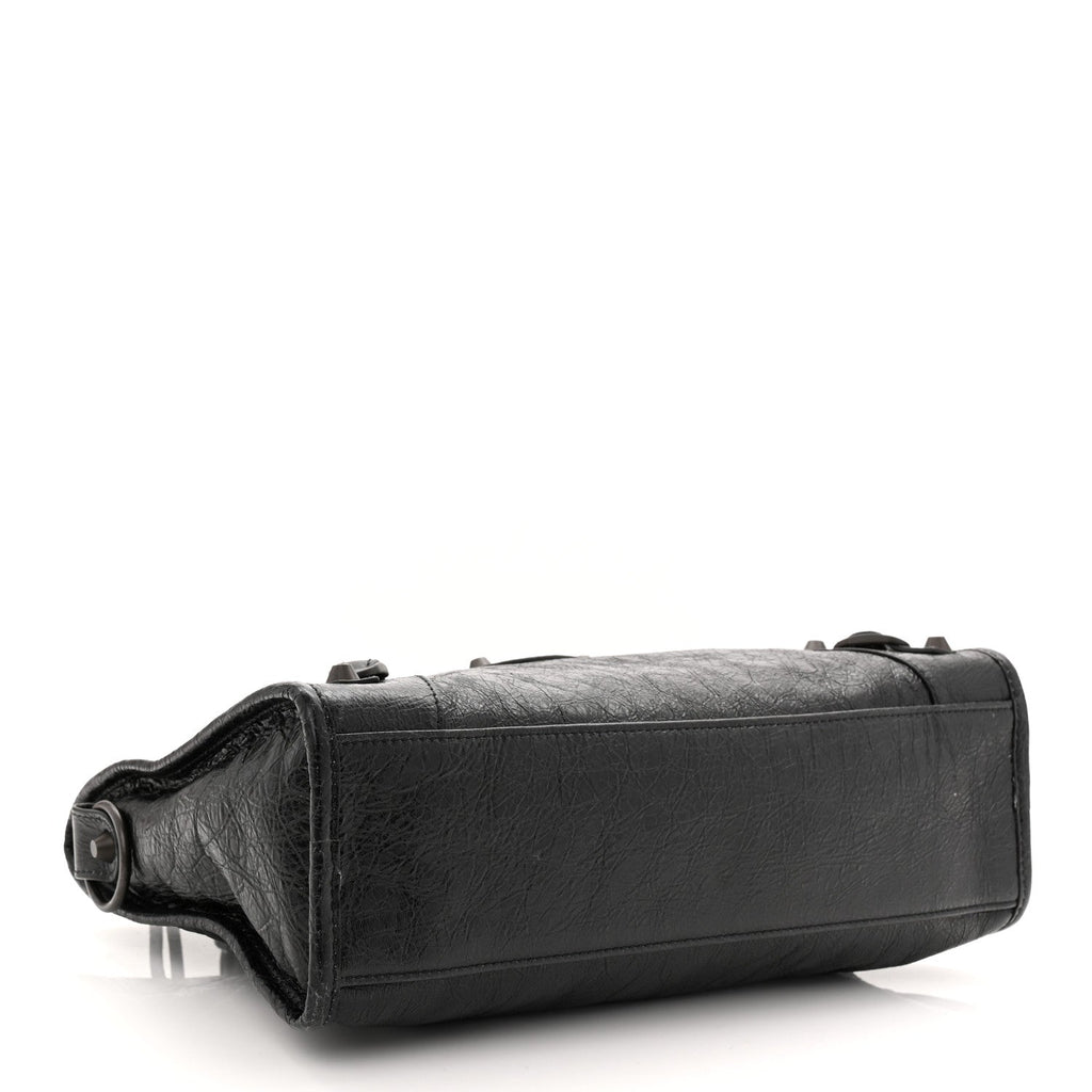 Balenciaga Agneau Arena Storico Classic Hardware Small Le City Black