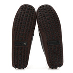 Gucci Soft Clove Calfskin Web Mens Horsebit Driver Loafers 7.5 Cocoa