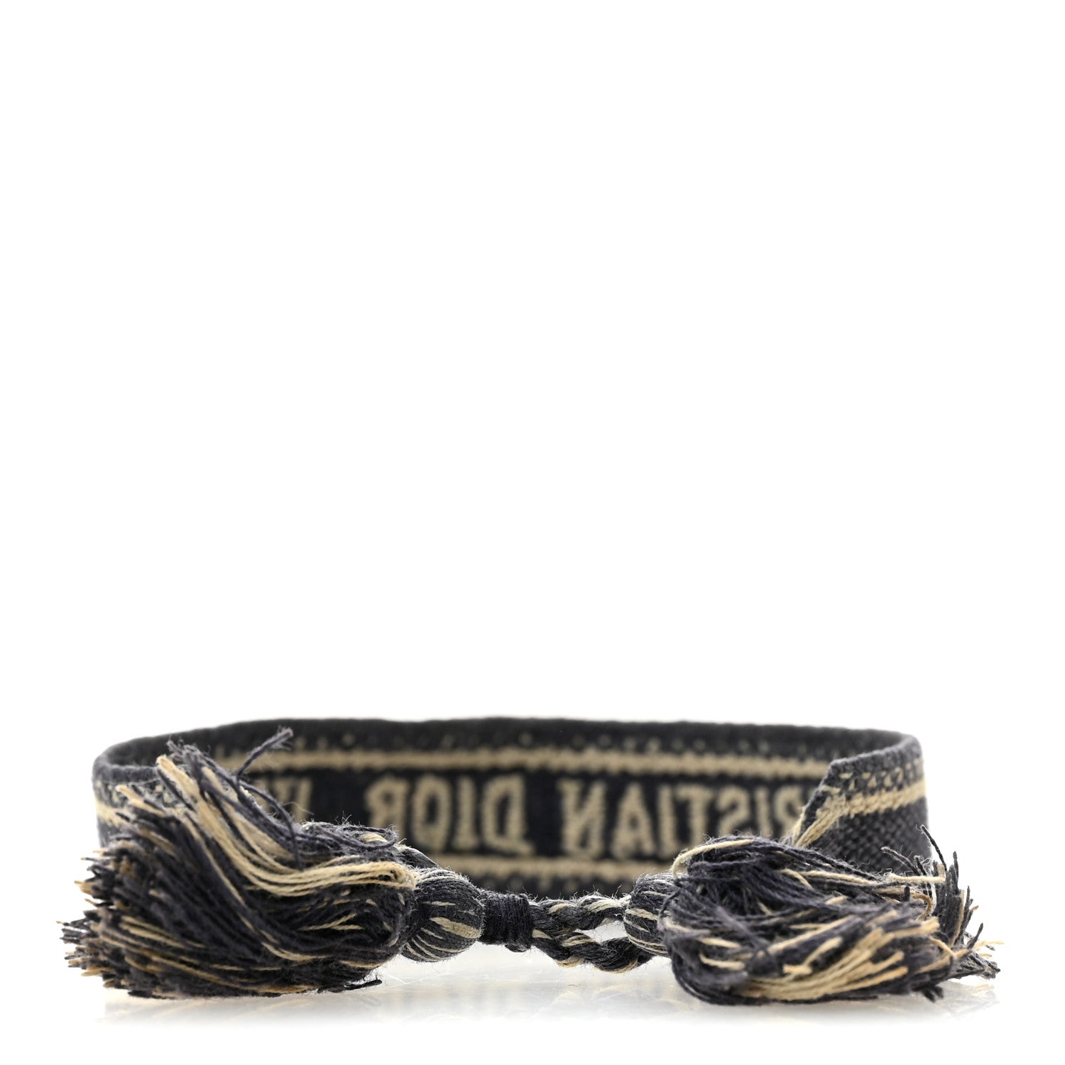 Christian Dior Woven Cotton J'Adior Friendship Bracelet Navy