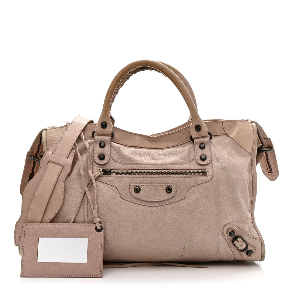 Balenciaga Agneau Classic Hardware City Bois De Rose