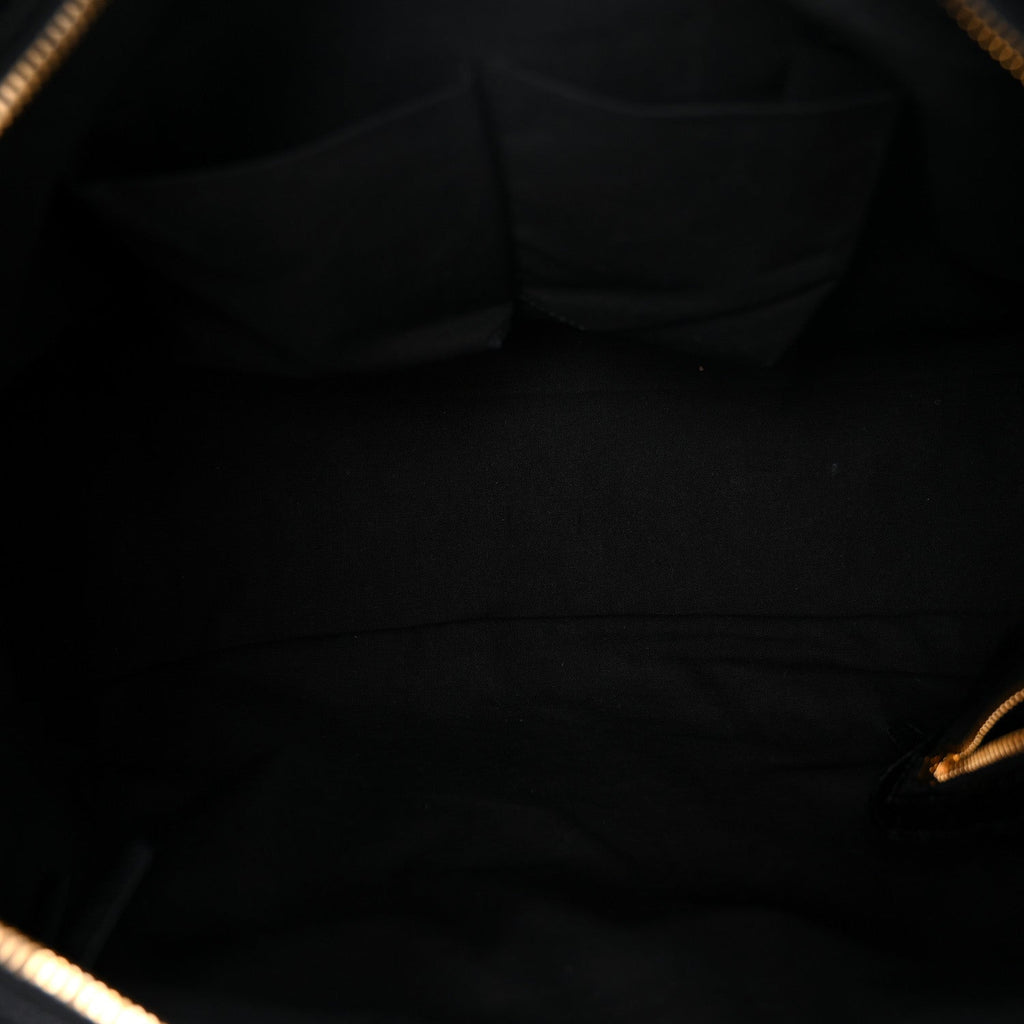 Balenciaga Chevre Gold Metallic Edge Hardware City Black