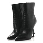 Saint Laurent Nappa Vendome Opyum 110 Ankle Boots 37 Black