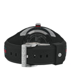 Gucci Stainless Steel Rubber 46mm Sync Web Quartz Watch Black