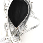Balenciaga Agneau Arena Neo Cagole Mini Handbag Silver