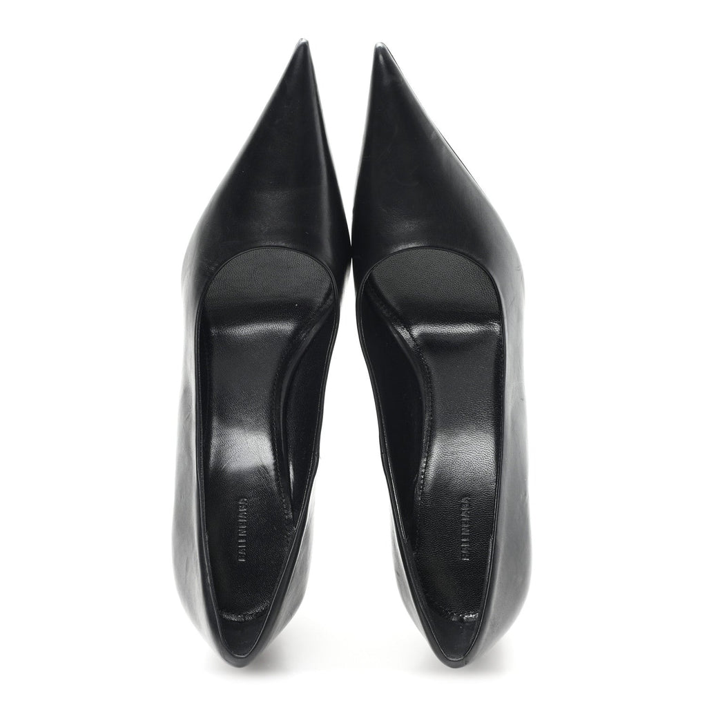 Balenciaga Calfskin Blade Knife Pumps 37 Black