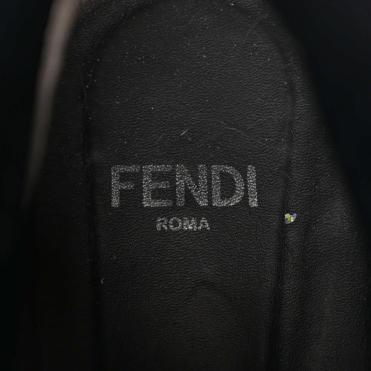 Fendi Calfskin Stretch Fabric Rockoko Biker Boots 38 Tobacco Black Marino