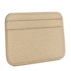 Balenciaga Grained Calfskin Logo Cash Rounded Card Holder Gold Black