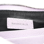 Balenciaga Agneau Arena Le Cagole Mini Purse With Chain Lilac