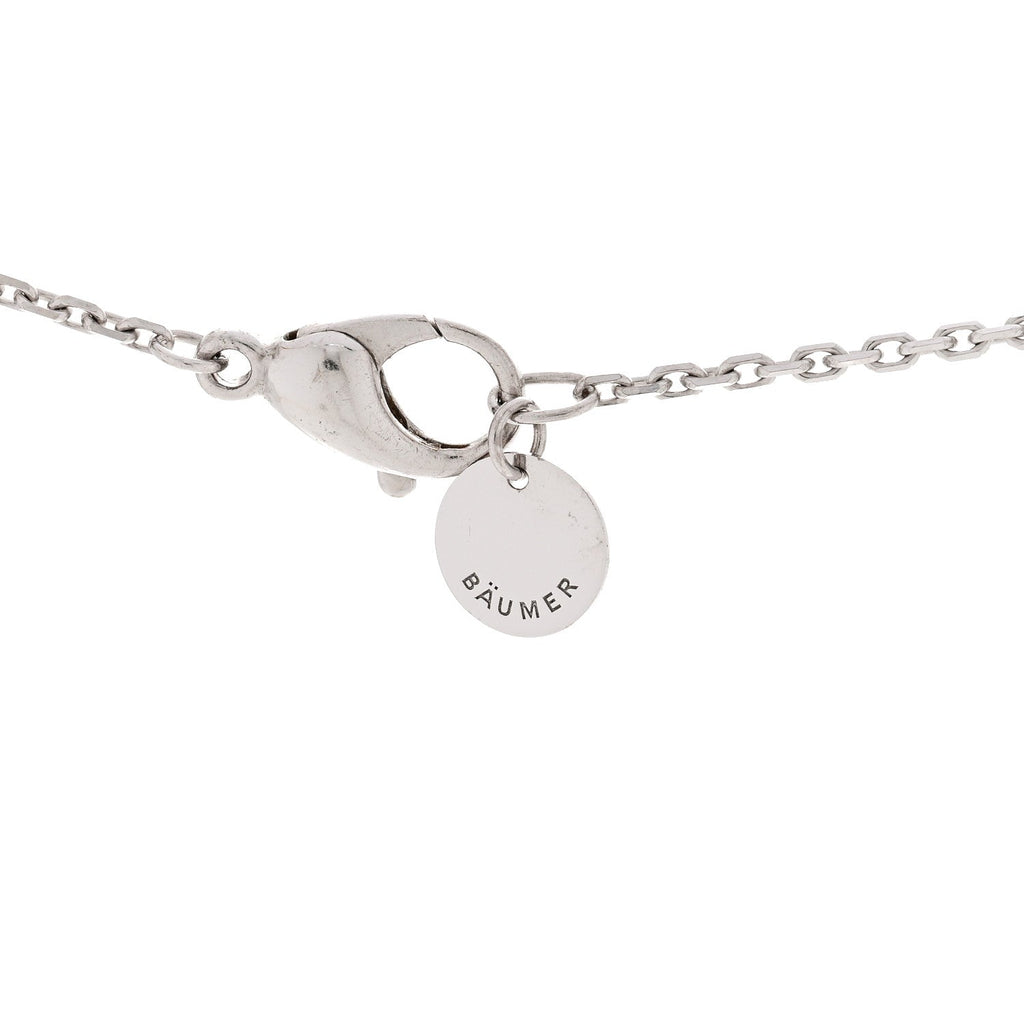 Chanel 18K White Gold Diamond Ceramic Ultra Necklace Black