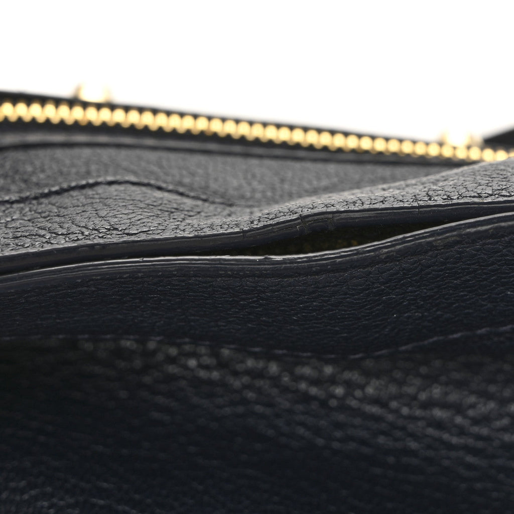 Balenciaga Chevre Gold Metallic Edge Hardware Town Bleu Nuit Dark Sea